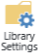 Captura de pantalla del botón Configuración de la biblioteca.