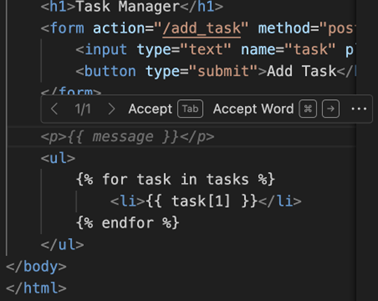 Recorte de pantalla del texto de reflejo de finalización automática de varias sugerencias.