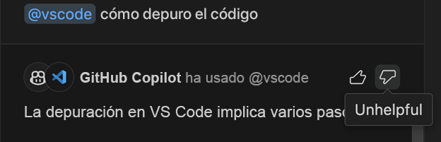 Captura de pantalla de pulgar hacia abajo como poco útil.
