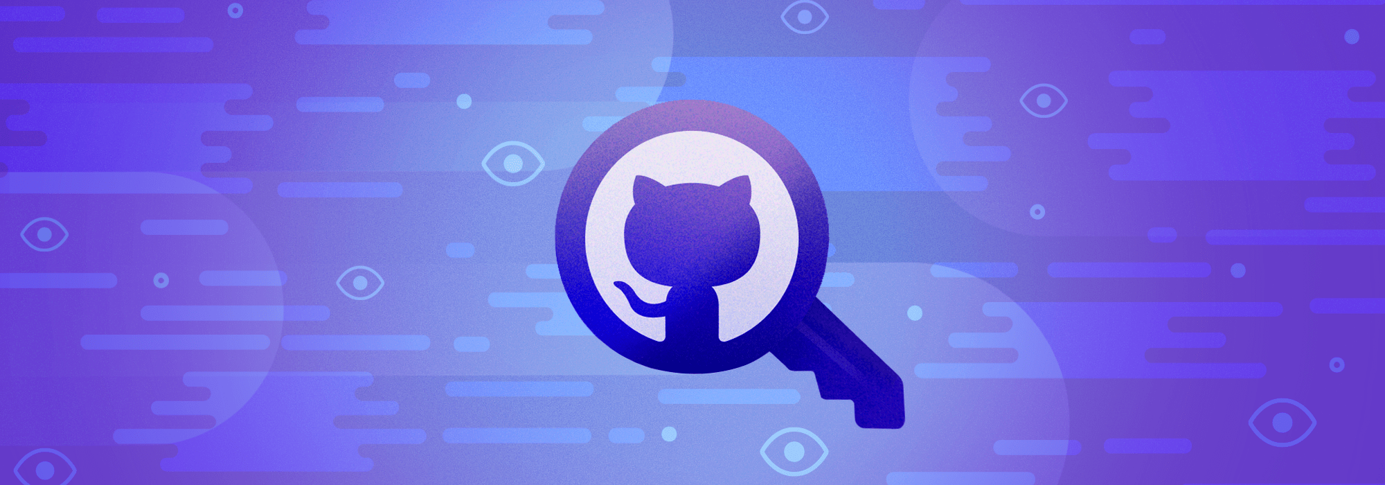 Imagen de una clave con el Octocat de GitHub en medio de ella que representa el examen de código.