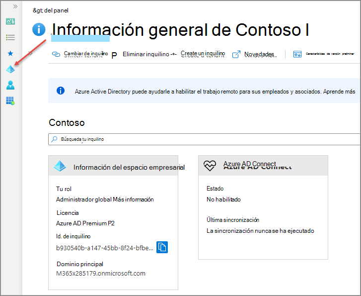 Captura de pantalla de los registros de aplicaciones en el portal del centro de administración de Microsoft Entra.