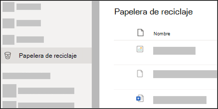 Los usuarios pueden recuperar archivos de la papelera de reciclaje de OneDrive