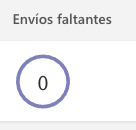 Captura de número de envíos faltantes