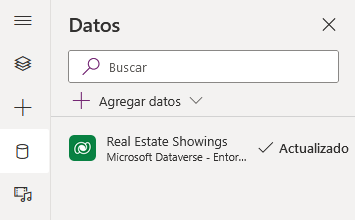 Captura de pantalla que muestra que la tabla Real Estate Showings se ha actualizado