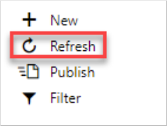 Captura de pantalla del panel Complemento en Excel en la que se resalta la opción Actualizar