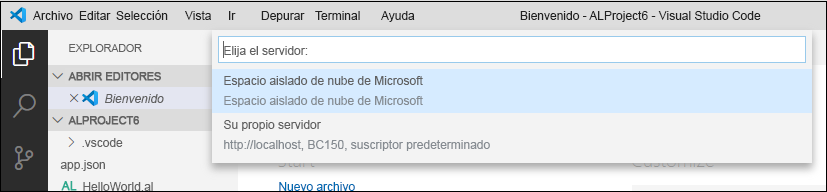 Captura de pantalla del lugar en el que puede seleccionar la ubicación del servidor