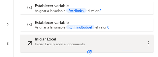 Captura de pantalla del ejemplo de espacio de trabajo.