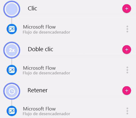 Captura de pantalla de Microsoft Flow agregado a Retención.