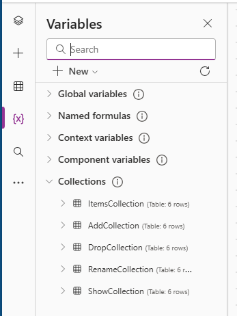 Captura de pantalla de la vista de galería expandida en la aplicación