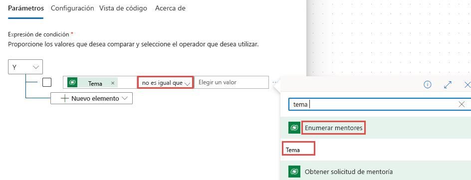 Captura de pantalla donde se aprecia que el tema seleccionado es