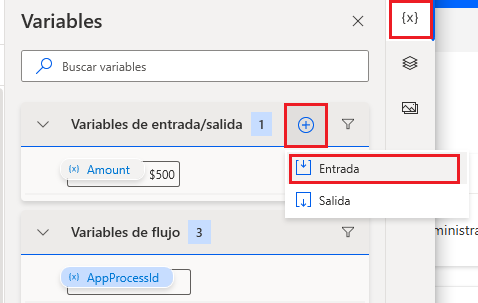 Captura de pantalla que muestra el botón para agregar una entrada de nuevo