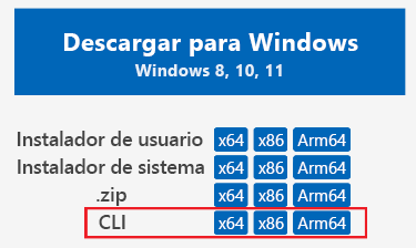 Captura de pantalla del panel de descarga.