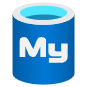 Captura de pantalla de un logotipo de Azure&nbsp;Database for&nbsp;MySQL.