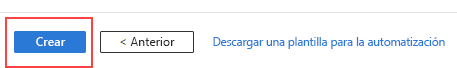 Captura de pantalla de la página de revisión y creación al aprovisionar una Azure SQL Database Hyperscale.