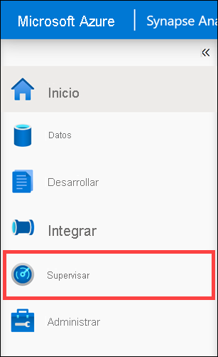Centro de supervisión El elemento de menú Centro de supervisión está seleccionado.