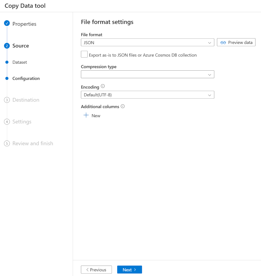 A screenshot of the configuration page of the lined service.