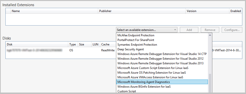 Instalación de una extensión de máquina virtual de Azure