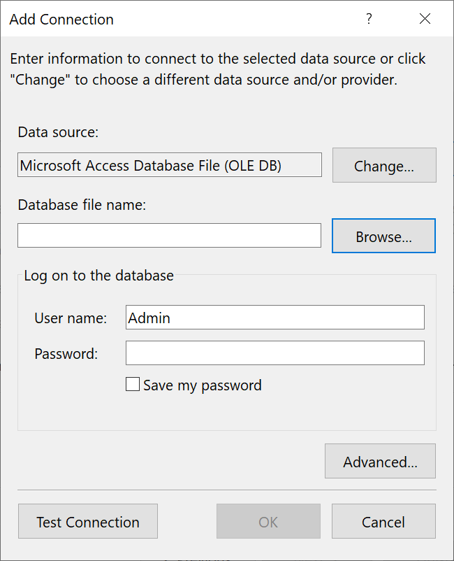 Conectar a datos de una base de datos de Access - Visual Studio (Windows) |  Microsoft Learn