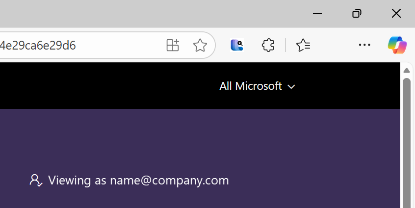 Captura de pantalla que muestra cómo iniciar sesión para notificar un problema.