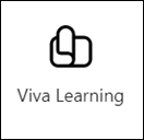 Imagen del icono de tarjeta de Viva Learning en el cuadro de herramientas del panel.