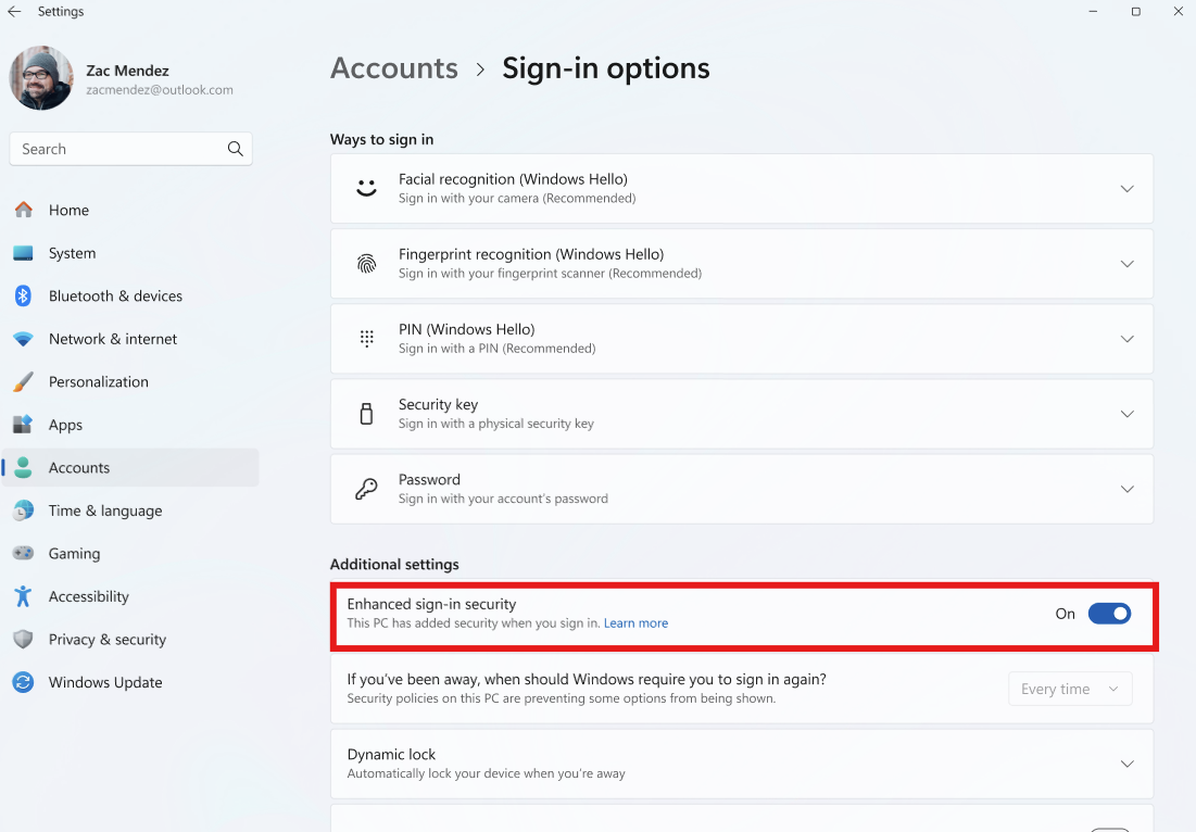 ESS está en modo limpio