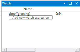 Captura de pantalla de WinDbg que muestra la ventana Inspección de variables locales.