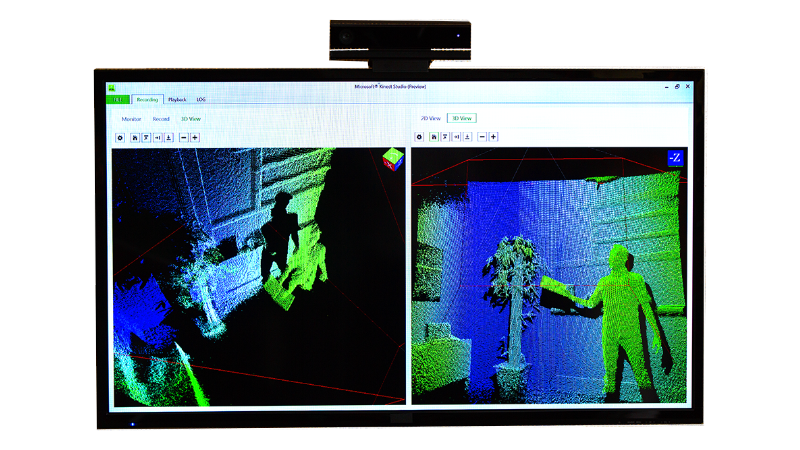 imagen de Kinect thermal vision en el sdk.