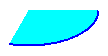 ilustración que muestra un segmento de una elipse rellena