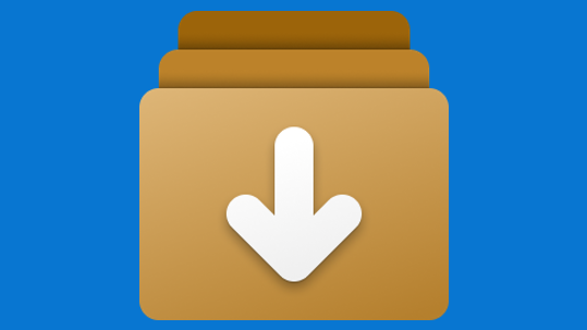 Icono del administrador de paquetes de Windows