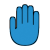 Icono de mano controlado