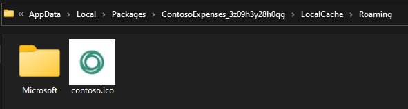 Acceso directo a appdata