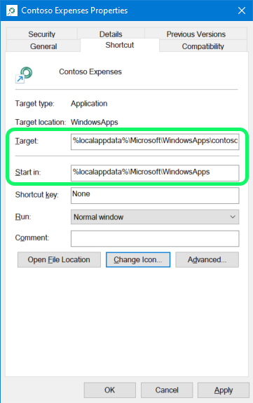 acceso directo de nuevos valores