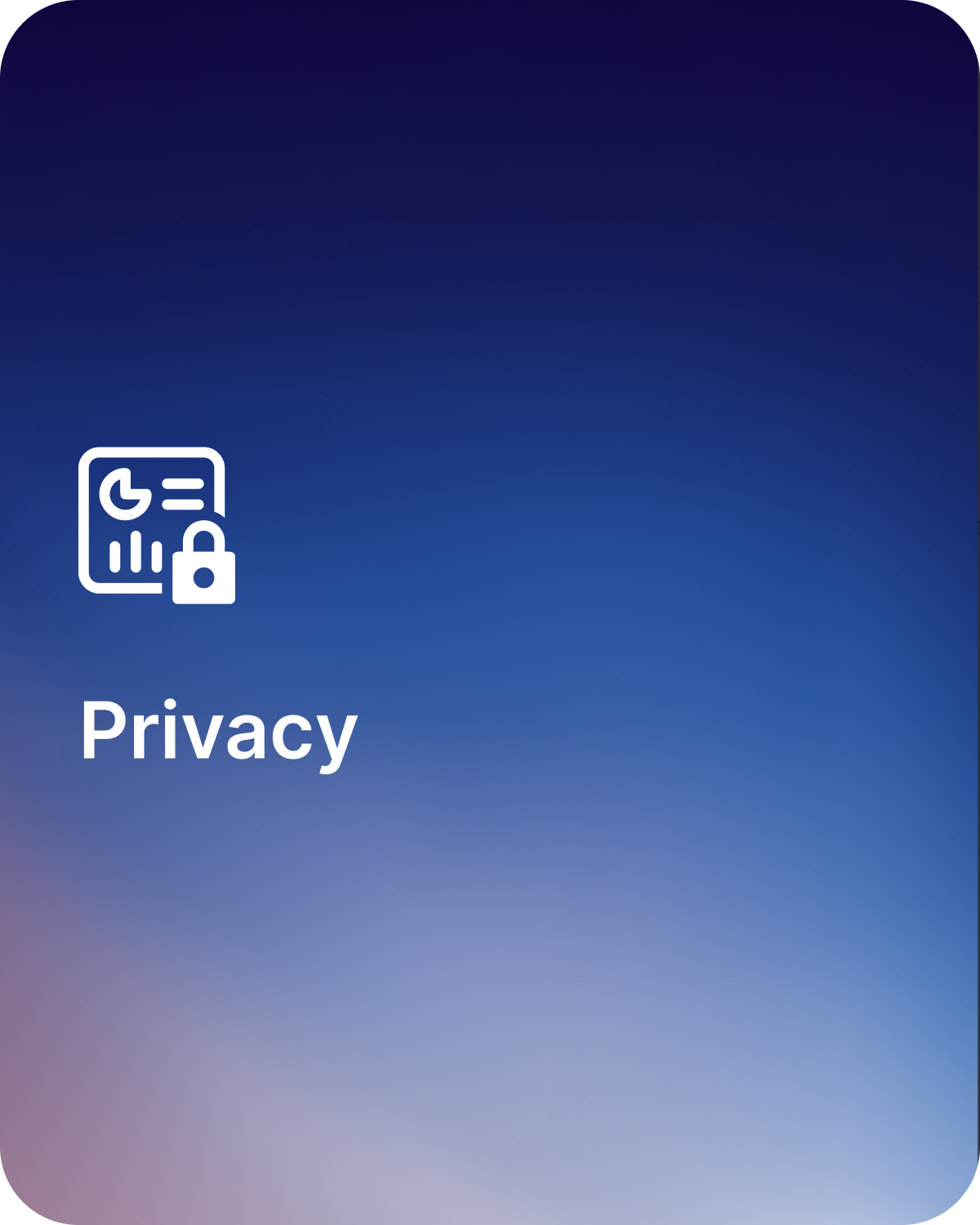 Portada del capítulo de privacidad.