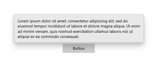 Control flotante accesible con texto ajustado