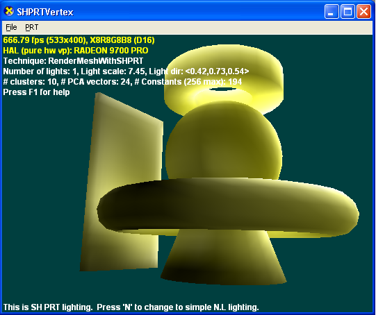 screen shot of an illustration rendered by using prt with subsurface scattering