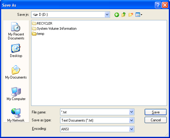 Dialog Box Example C