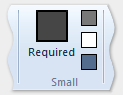 imagen de cuatro botones de pequeño dimensionamiento plantilla de definición.