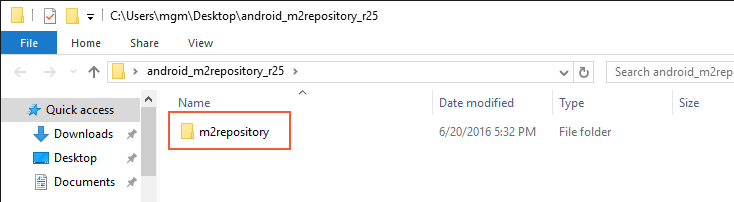 m2repository folder found in extracted zip archive