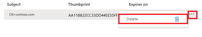 Eliminación de un certificado