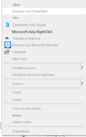 Captura de pantalla que muestra el proceso para iniciar una conexión de prueba.