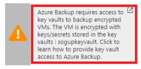 Captura de pantalla que muestra la advertencia de acceso.