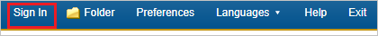Inicio de sesión en EBSCO en la lista de aplicaciones