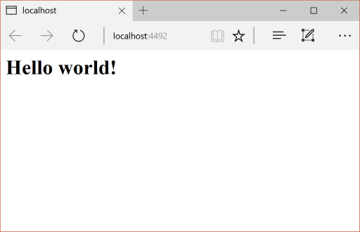 Web app open in Microsoft Edge