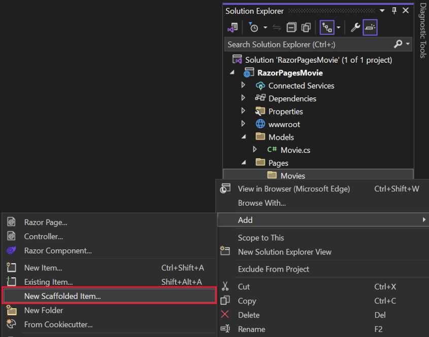 Nuevo elemento con scaffolding