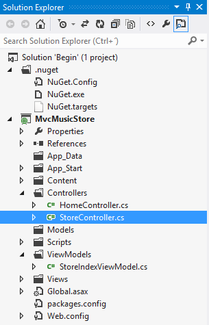 Opening StoreController class