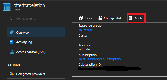 Eliminación de suscripciones en el portal de administración de Azure Stack Hub