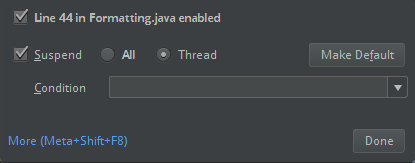 Subproceso de IntelliJ