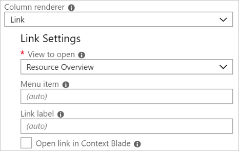 Captura de pantalla que muestra Configuración de vínculos.