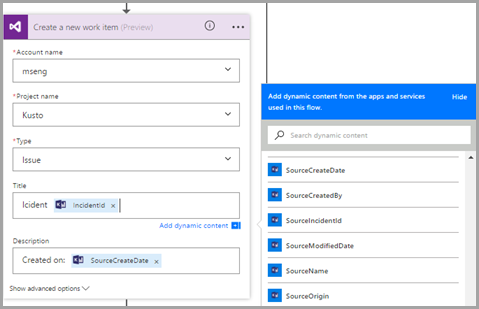 Captura de pantalla de la acción de Visual&nbsp;Studio.