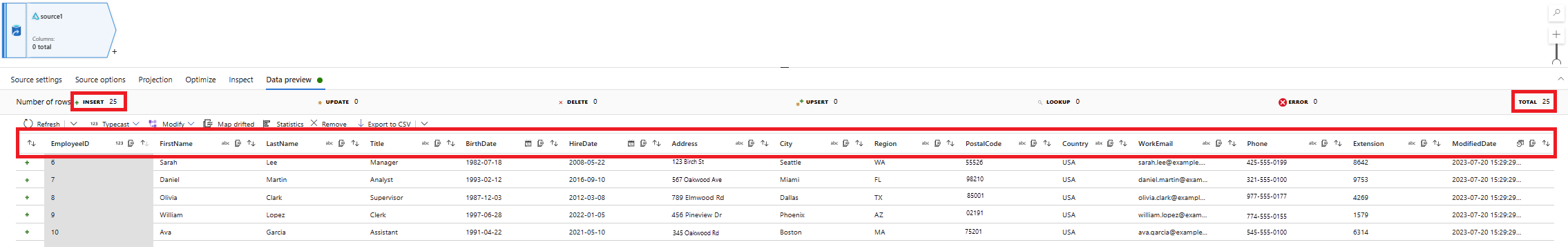 Captura de pantalla de un fichero Delta.